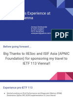 Apr02 - 04 - Experience at IETF 113 Vienna