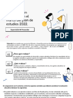 Evaluación Desde El Plan de Estudios 2022