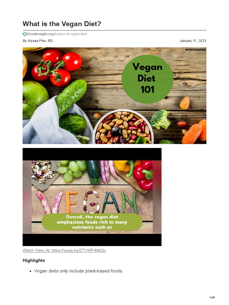 is the Vegan Diet PDF Veganism Dieting