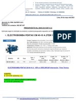 Electrobomba Pentax CM 40-16 A (Item 1) :: PRESUPUESTO No. 0605-23-01267-C-A