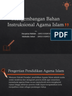 Mengembangan Bahan Intruksional Agama Islam