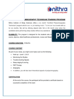 Certified Polysomnography Technician Program 1