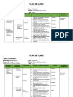 Plan de Clase Matematicas 8vo 2do Parcial Ipl 2022