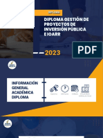Brochure GESTIÓN DE PROYECTOS DE INVERSIÓN PÚBLICA E IOARR