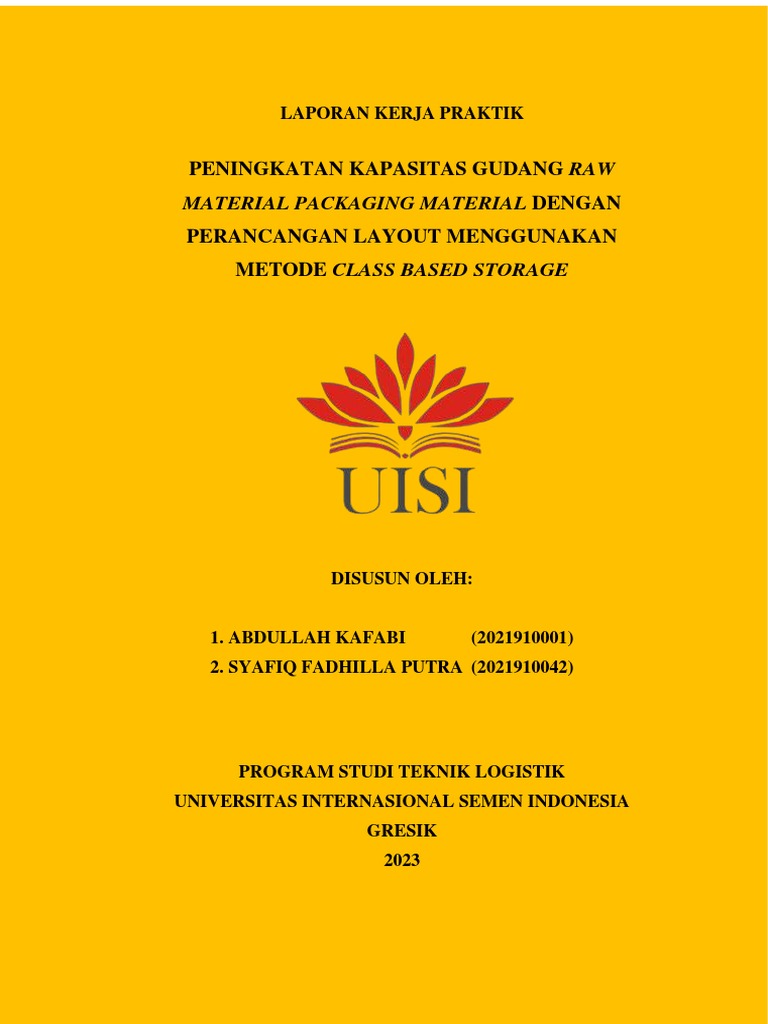 Peningkatan Kapasitas Gudang RMPM | PDF | Teknologi & Rekayasa