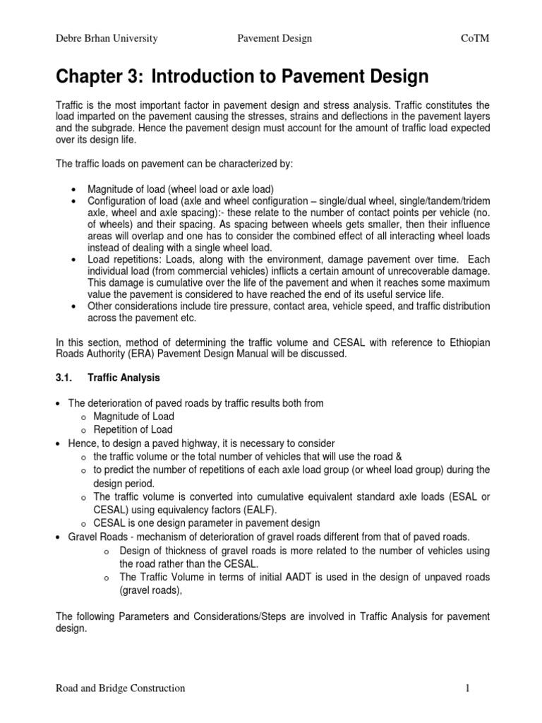 Traffic Analysis for Pavement Design | PDF | Road | Truck