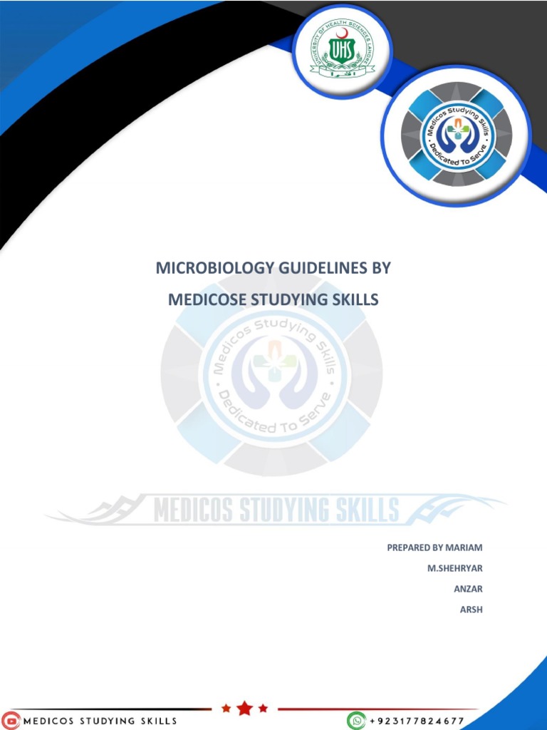 Microbiology and Pathology Guideline by MSS | PDF | Bacteria | Pneumonia
