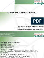 Lesiones de Columna Cervical, Manejo Legal