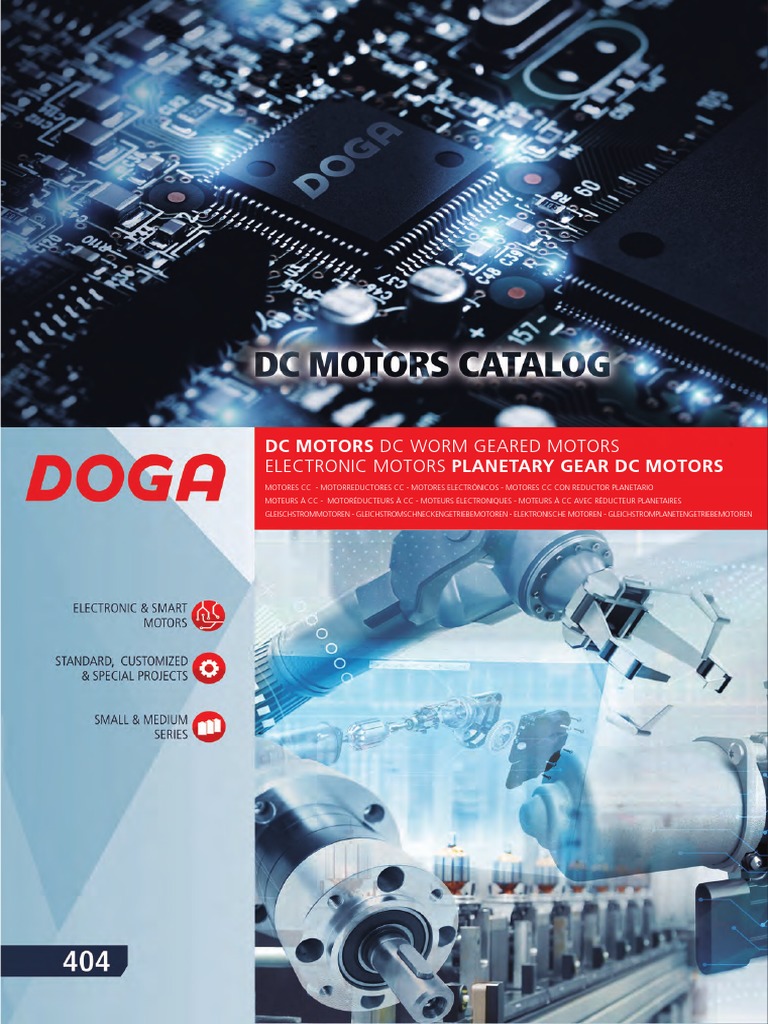 Gamme de moteurs Doga à courant continu | PDF | Grandeur physique ...