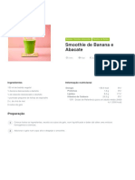 Smoothie de Banana e Abacate