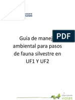 Plan de Manejo Pasos de Fauna Resolución