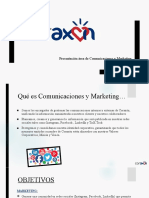 Presentacion Comunicaciones y Marketing Coraxon
