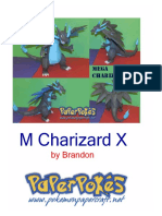 M Charizard X Letter Shiny Lined