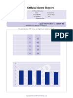 Official Score Report: Overall Assessment: Level 3.8