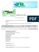 Proposta de Venda - Conselho Municipal Da Agricultura de Alto Do Rodrigues 14-06-23