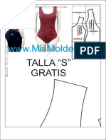 BODY MANGA CERO Talla S MOLDE GRATIS Ddq6uk