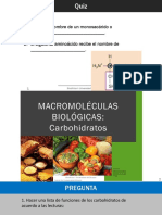 Macromoléculas Carbohidratos 2021-1
