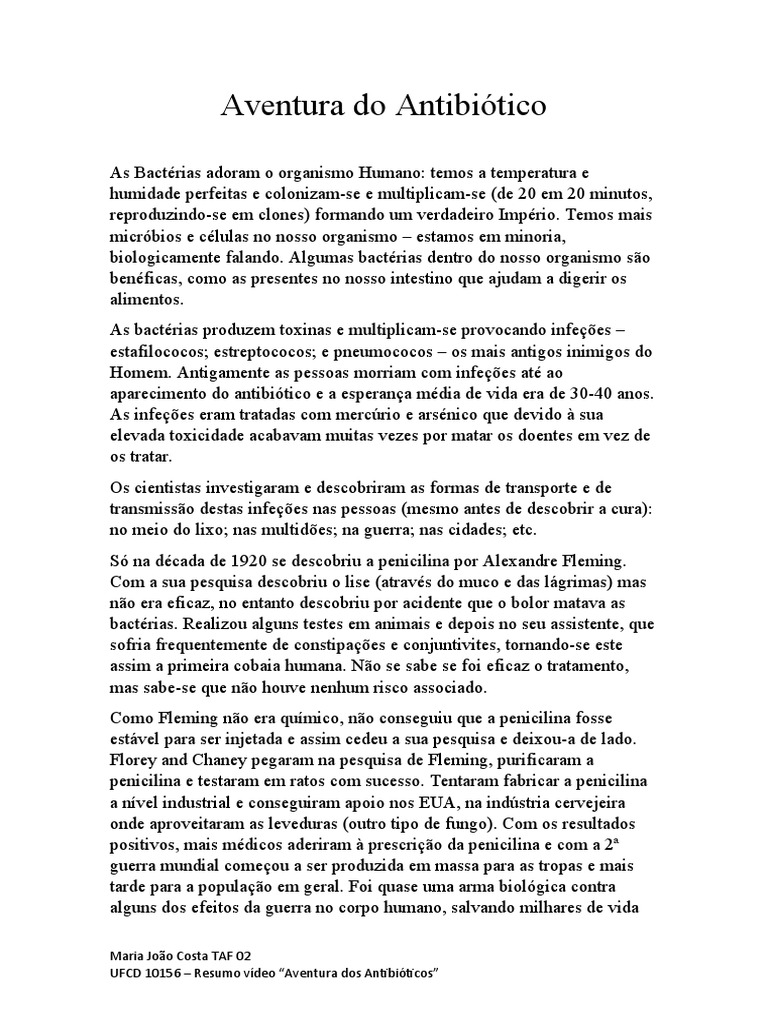 resumo-aventura-do-antibiotico-pdf-penicilina-bact-rias