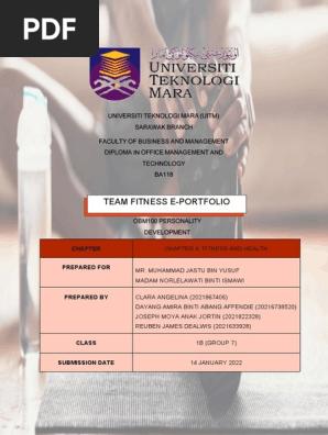 TEAM FITNESS E-PORTFOLIO OBM100 ( GROUP ASSIGNMENT)