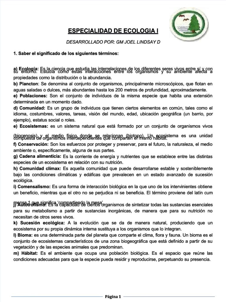 PDF Especialidad de Ecologia 1 - Compress | Descargar gratis PDF ...
