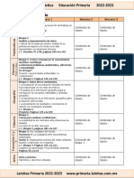 Julio - 5to Grado Dosificación (2022-2023)