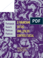 Livro O Financiamento Do SUS Uma Luta Do Controle Social