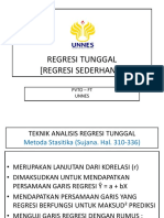 Analisis Regresi Sederhana