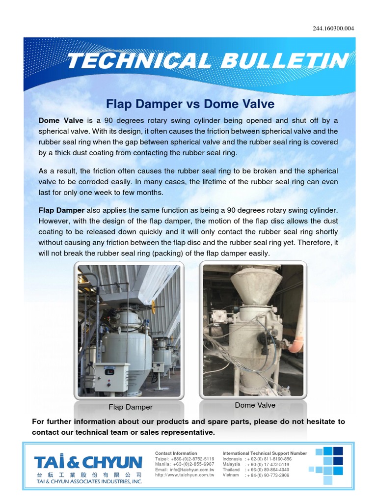 004 Comparision Betwen Flap Damper Vs Dome Valve PDF
