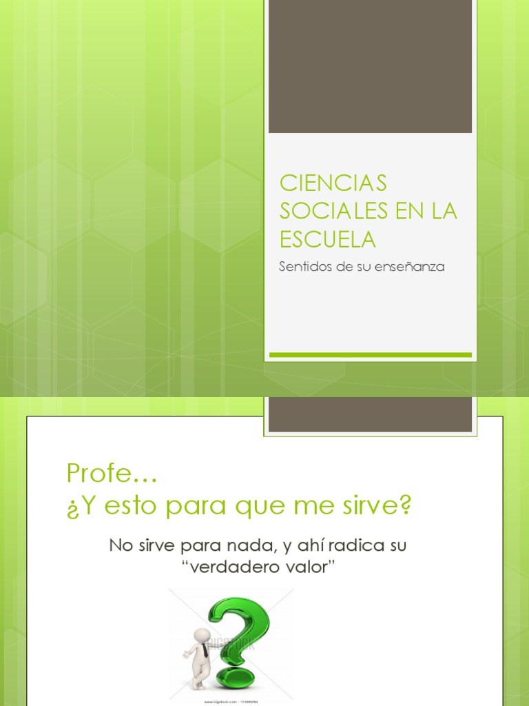 Ciencias Sociales en La Escuela | PDF | Pedagogía | Plan de estudios