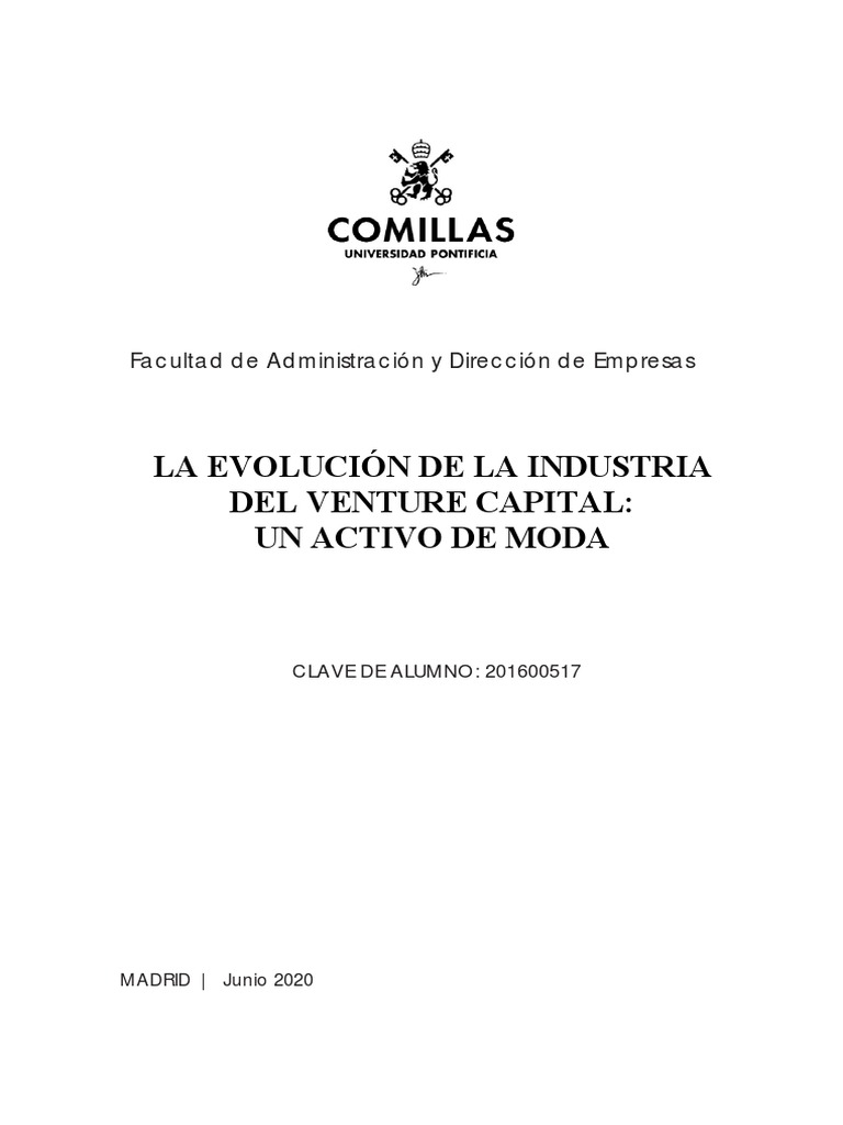 2020 - La Evolución de La Industria Del Venture Capital - Un Activo de ...