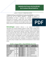 Boletim de Preço de Hortifrúti Da Fronteira Brasil-Bolívia Maio/2022
