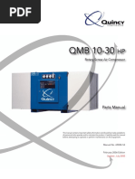 Quincy QMB 10-30 HP Rotary Screw Compressor Parts Manual