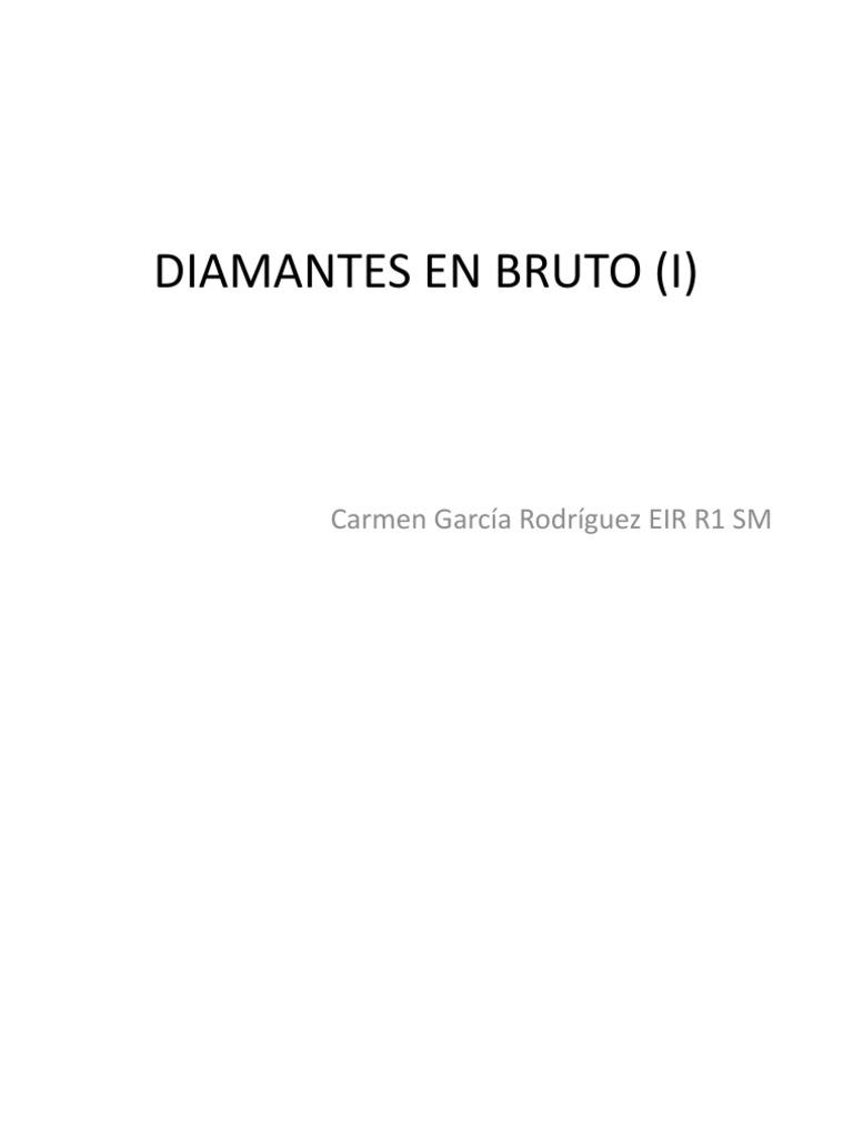 Diamantes en Bruto (I) | Descargar gratis PDF | Psicoterapia ...