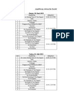 Jadwal Snack Panitia Cimpa