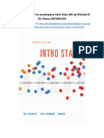 Solutions Manual To Accompany Intro Stats 4th by Richard D de Veaux 0321891244