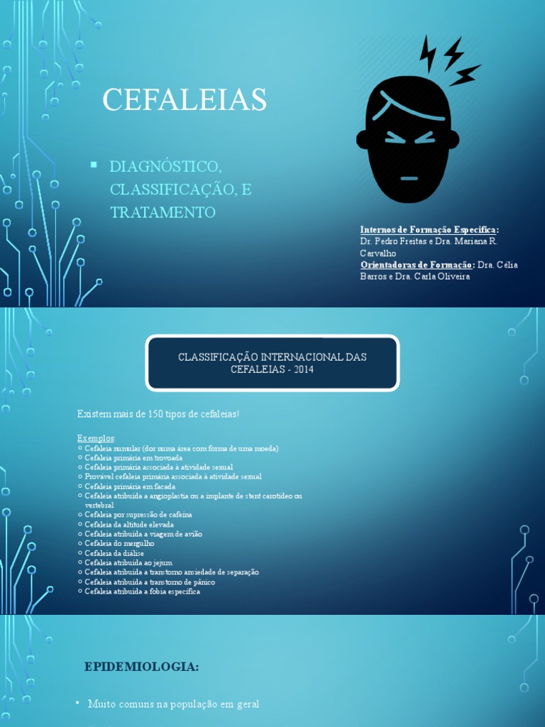 Diagnóstico e Tratamento de Cefaleias | PDF | Enxaqueca | Dor de cabeça