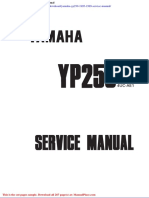 Yamaha Yp250 1995 1999 Service Manual