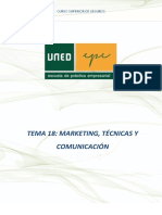 Tema 18. Marketing Tecnicas y Comunicacion