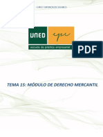 Tema 15. Modulo de Derecho Mercantil