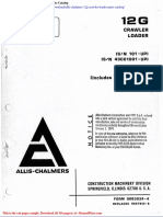 Allis Chalmers 12g Crawler Loader Parts Catalog