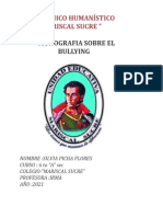Monografia Sobre El Bullying: Técnico Humanístico "Mariscal Sucre "