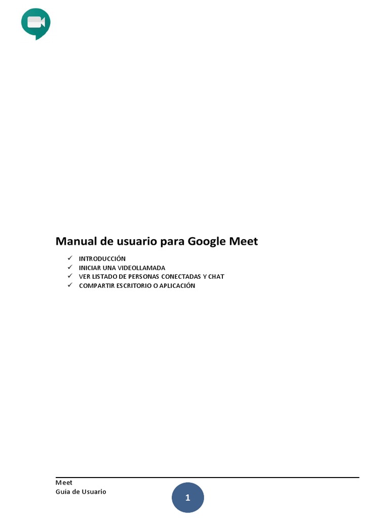 Guía Completa de Google Meet | PDF | Chat en linea | Informática