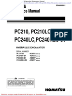 Komatsu Pc210 210lc Pc240lc 240nlc 6k Operation Maintenance Manual