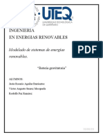 Ingenieria en Energias Renovables: Modelado de Sistemas de Energías Renovables