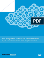 100 Preguntas Críticas de Capital Humano ¿Qué Tan Bien Conoce A Su Organización?