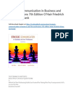 Strategic Communication in Business and The Professions 7th Edition Ohair Friedrich Dixon Test Bank