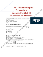UADE - Matemarica para Economistas - TP7 Resuelto - Ecuaciones en Diferencias