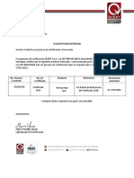 Notificacion en Proceso de Certificacion