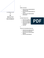 Clasificacion de Proyectos de Inversion