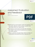 Assessment Evaluation and Feedback